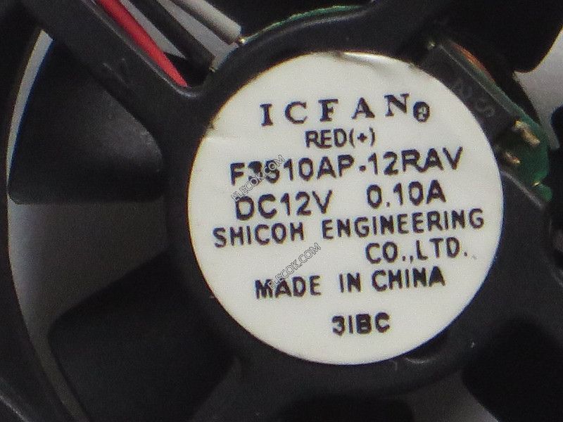 ICFAN F3510AP-12RAV 12V 0,1A 3wires Cooling Fan 