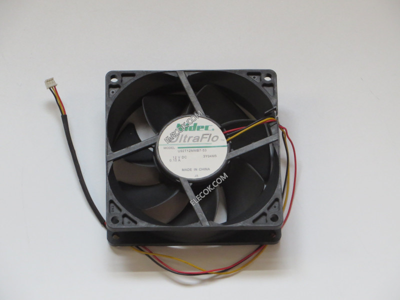 Nidec U92T12MMB7-53 12V 0.10A 3wires Cooling Fan 