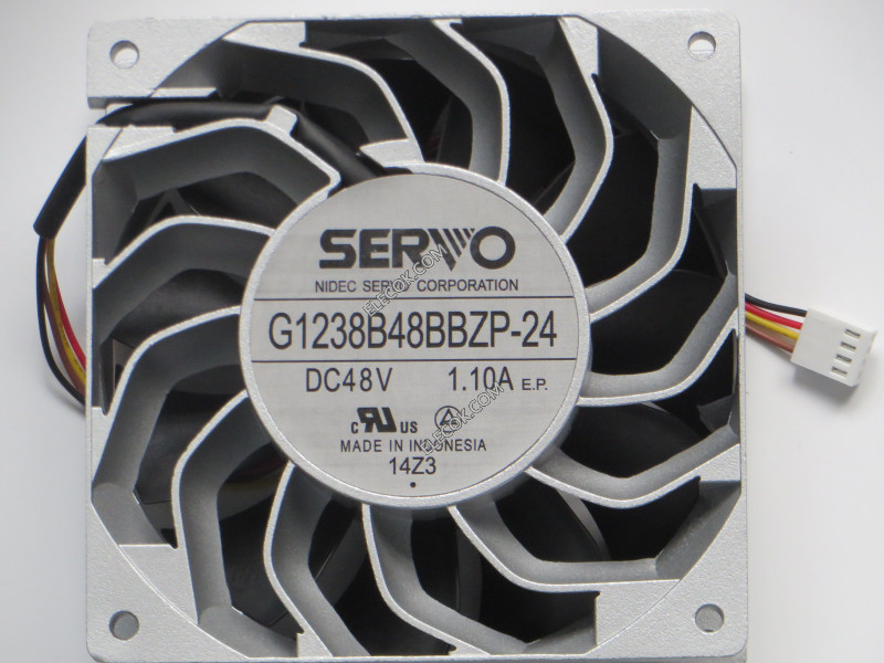 Japan Servo G1238B48BBZP-24 48V 1.10A 4wires Cooling Fan refurbished 