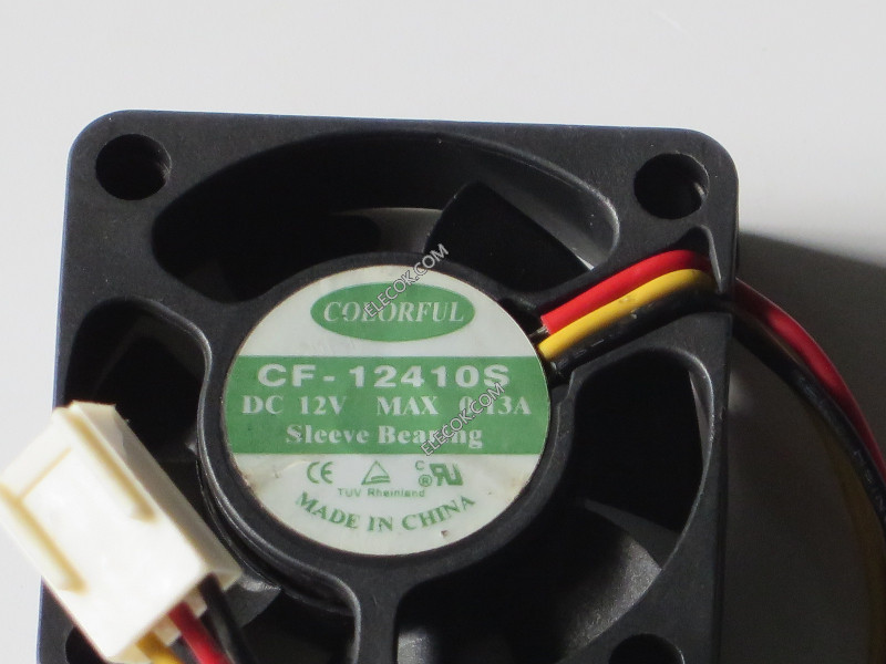 COLORFUL CF12410S 12V 0.13A 3 wires Cooling Fan