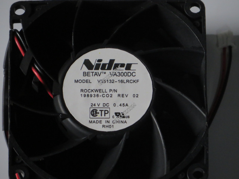 Nidec V35132-16LRCKF 24V 0,45A 2wires cooling fan 