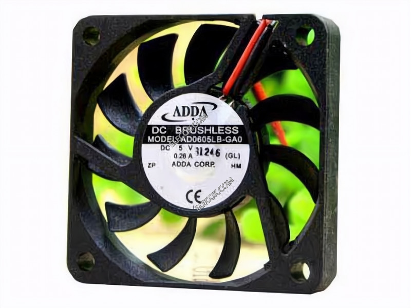 ADDA AD0605LB-GA0 5V 0.28A 2wires Cooling Fan