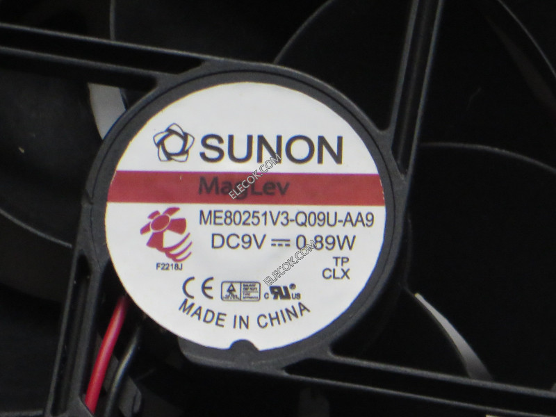 SUNON ME80251V3-Q09U-AA9 9V 0.89W 2wires Cooling Fan