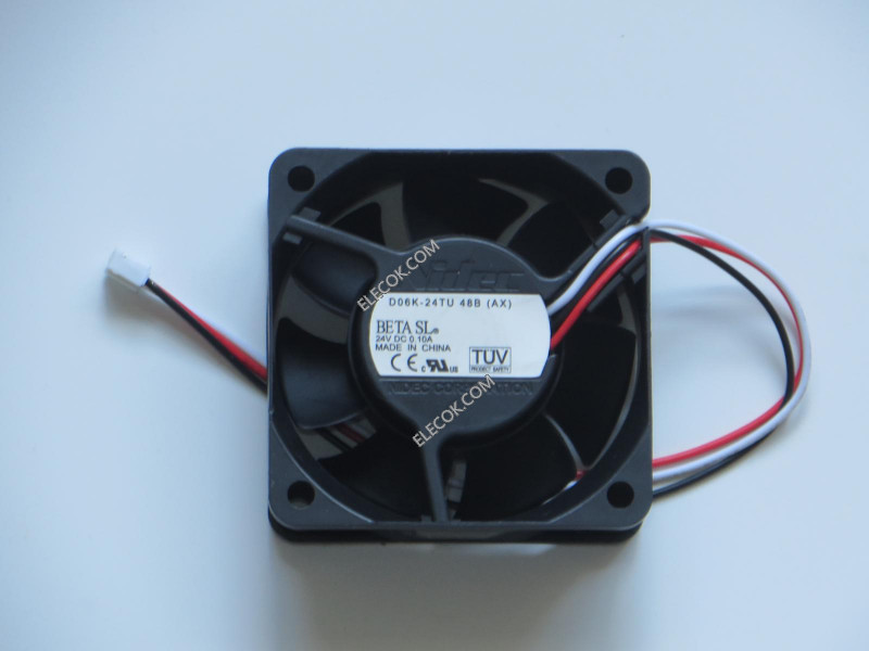 Nidec D06K-24TU 24V 0.1A 3wires Cooling Fan