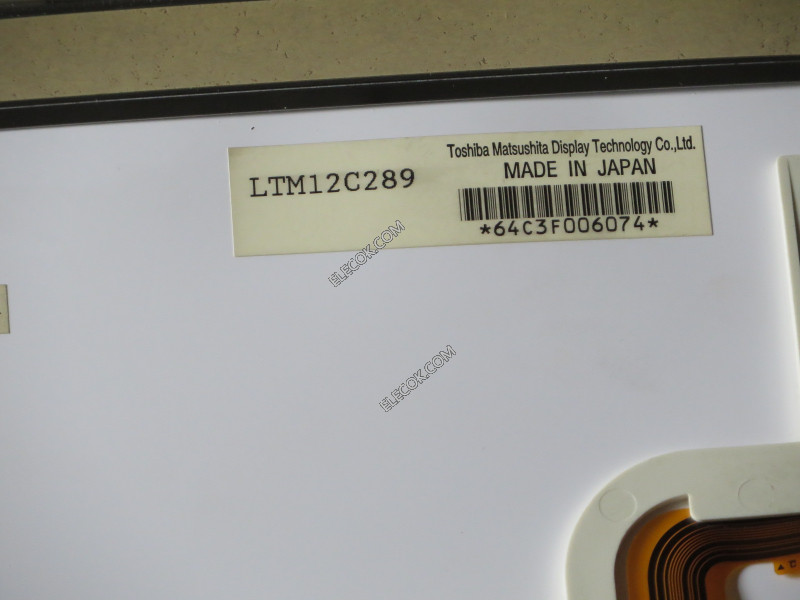 LTM12C289 12,1" a-Si TFT-LCD Panel számára Toshiba Matsushita 