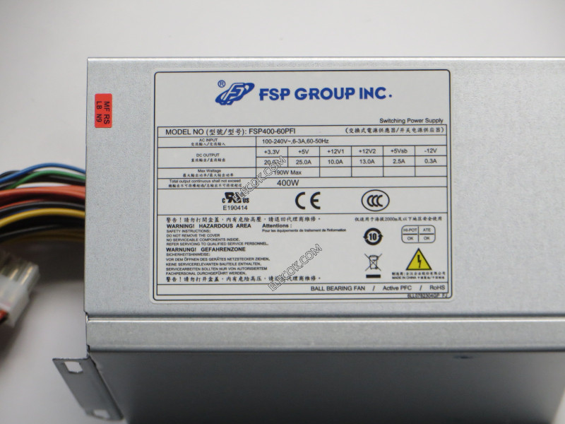 FSP Group Inc FSP400-60PFI Server - Power Supply 400W, FSP400-60PFI, Inventory new