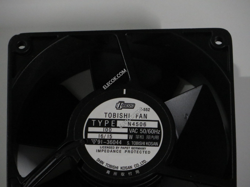 Toshiba TYPE N4506 100V 16/15W fan 
