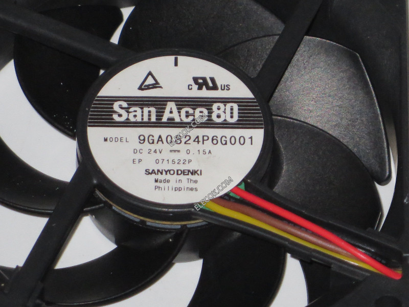 Sanyo 9GA0824P6G001 24V 0.15A 3.6W Cooling Fan Refurbished