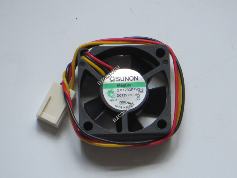 SUNON GM1203PFV2-8 12V 0.5W 3wires Cooling Fan