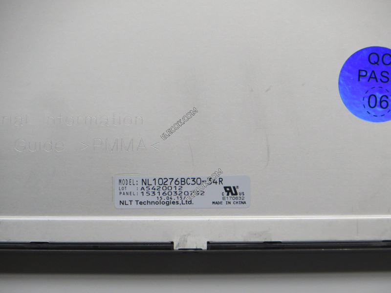 NL10276BC30-34R 15.0" a-Si TFT-LCD Panel for NEC