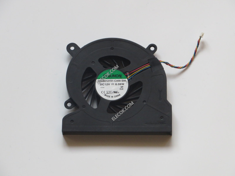 SUNON MGB0121V1-C010-S99 12V 6,08W 4wires Cooling Fan replace(model je MGB0121V1-C000-S99) 