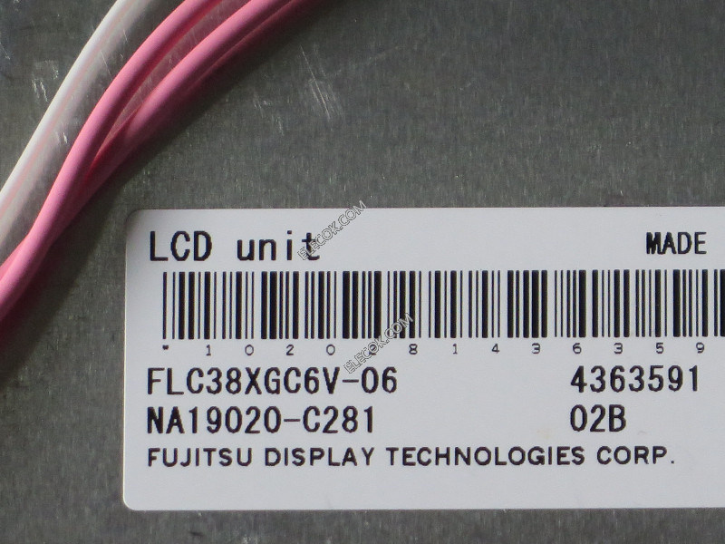 FLC38XGC6V-06 15.0" a-Si TFT-LCD Panel számára FUJITSU used 