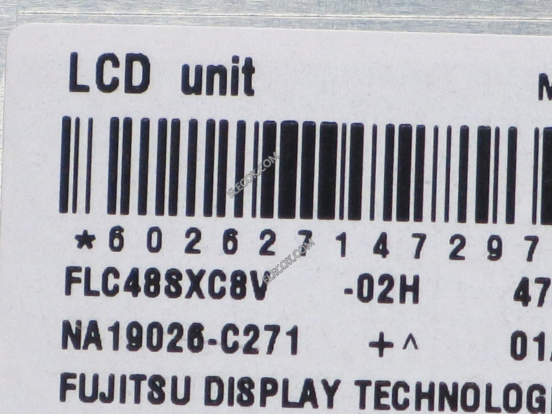 FLC48SXC8V-02H 19.0" a-Si TFT-LCD Panel számára FUJITSU 