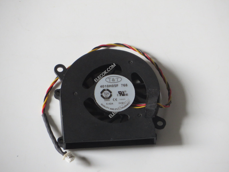 T&amp;T 4010H05F 5V 0.42A 3wires cooling fan