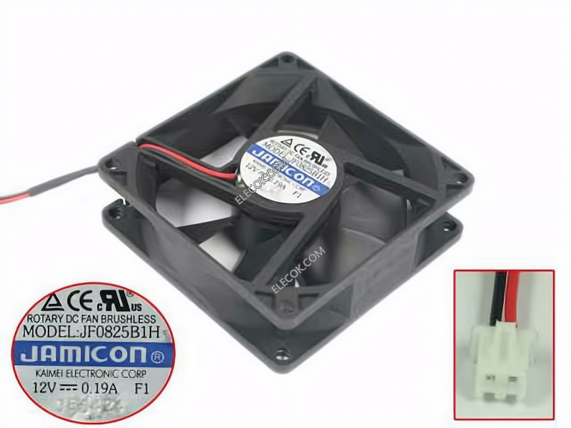 JAMICON JF0825B1H 12V 0.19A 2wires Cooling Fan