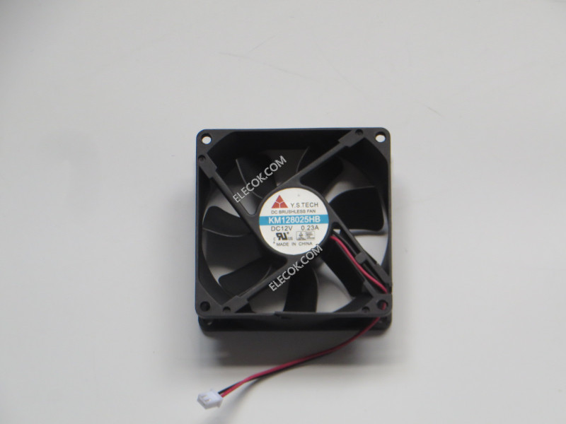 Y.S.TECH KM128025HB 12V 0,23A 2wires Cooling Fan 