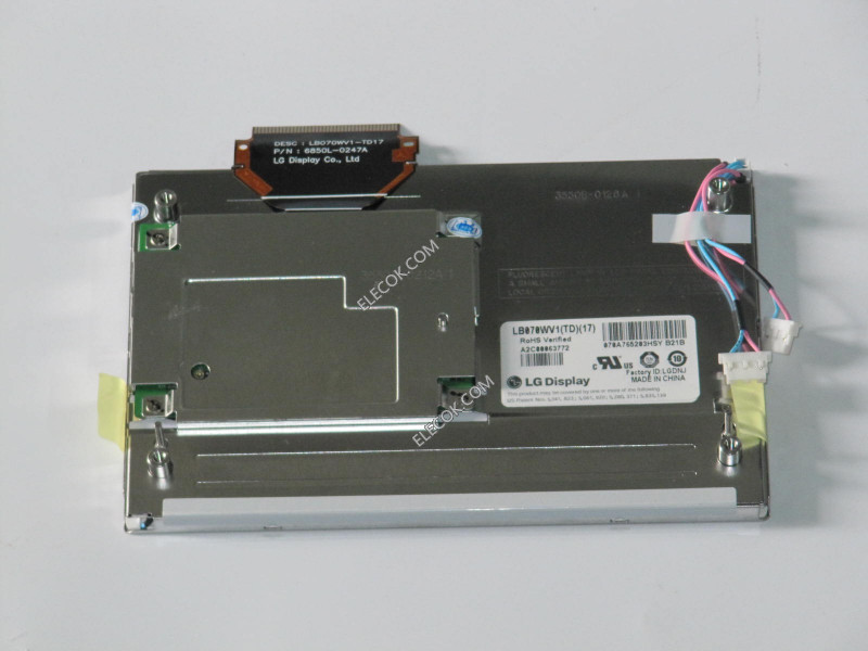FOR LG PHILIPS LB070WV1-TD17 7.0" CAR GPS NAVIGATION LCD SCREEN DISPLAY PANEL,used