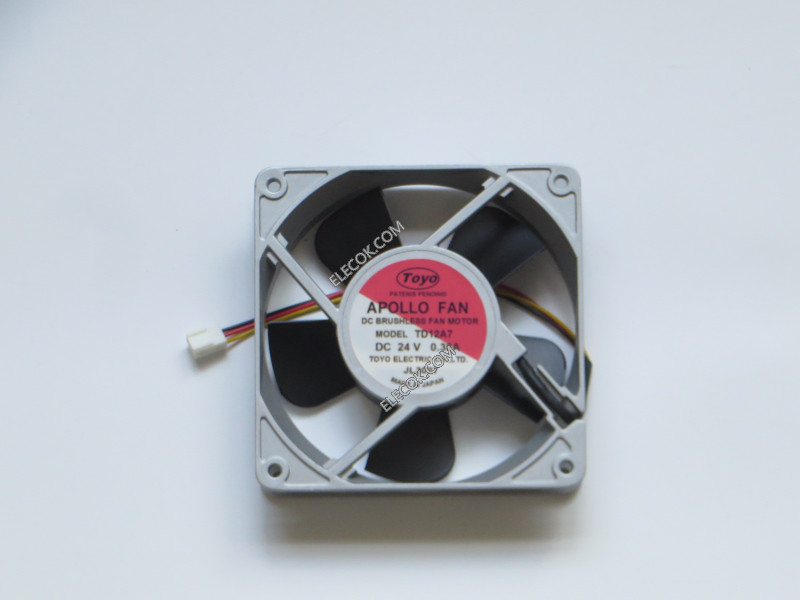 APOLLO FAN TD12A7 24V 0.38A 3wires Cooling Fan
