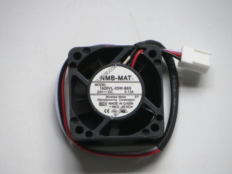 NMB 1608VL-05W-B69 24V 0.13A 3wires Cooling Fan
