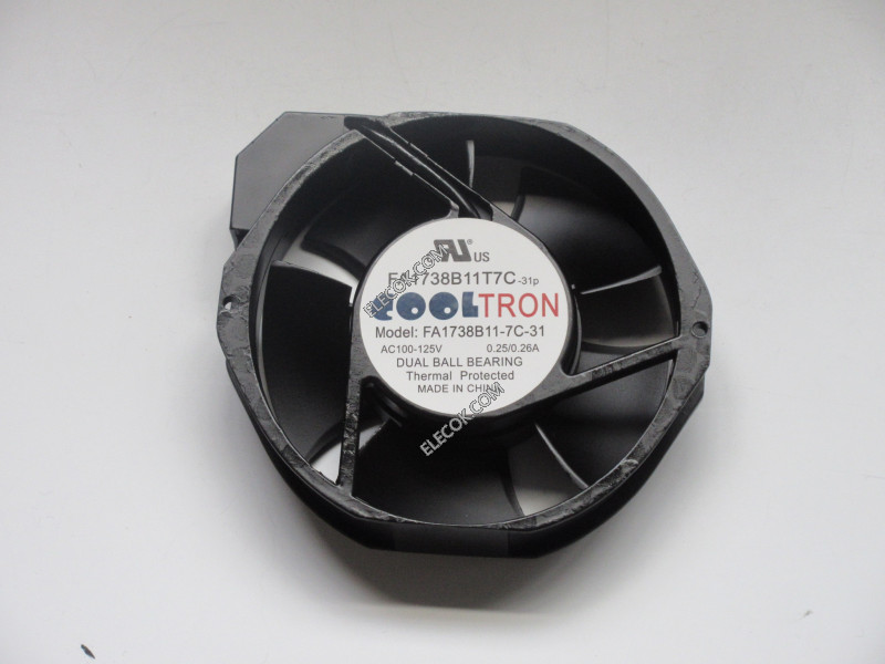 COOLTRON FA1738B11-7C-31 100/125V 0.25/0.26A Cooling Fan