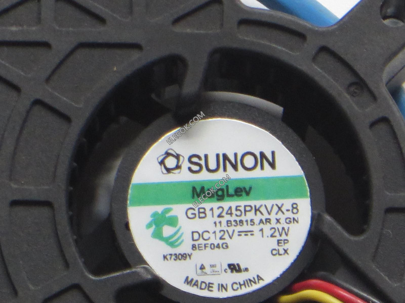 SUNON GB1245PKVX-8 11.B3815.AR.X.GN 12V 1,2W 3wires FAN 