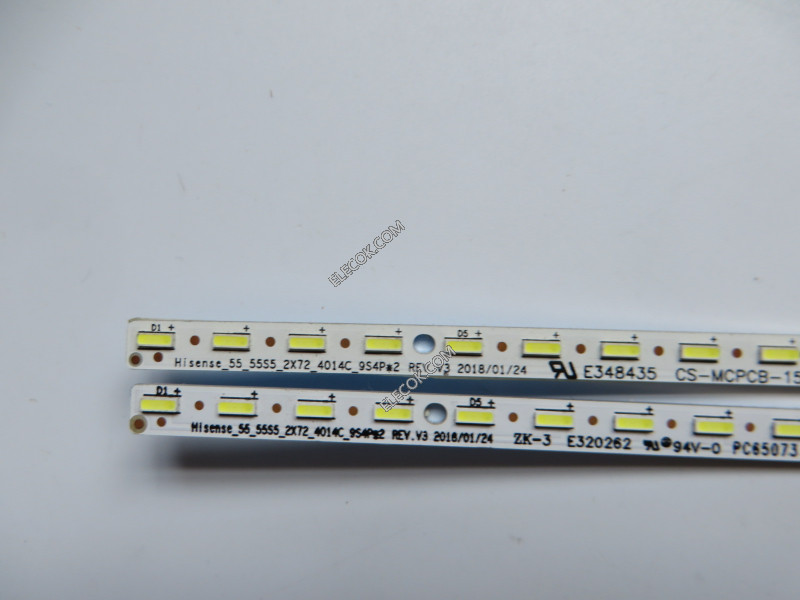 Hisense Hisense_55_55S5_2X72_4014C_9S4P*2 LED Backlight Strips - 2 Strips  used