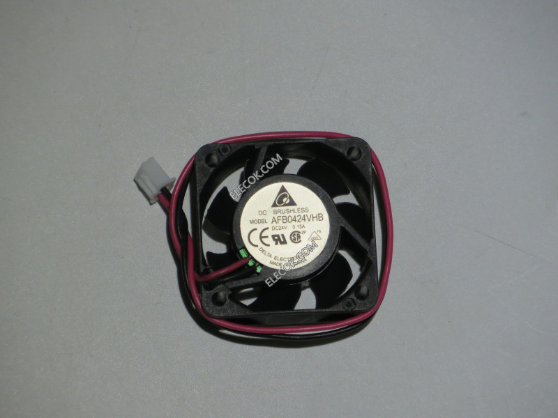 DELTA AFB0424VHB 24V 0.15A 2wires Cooling Fan