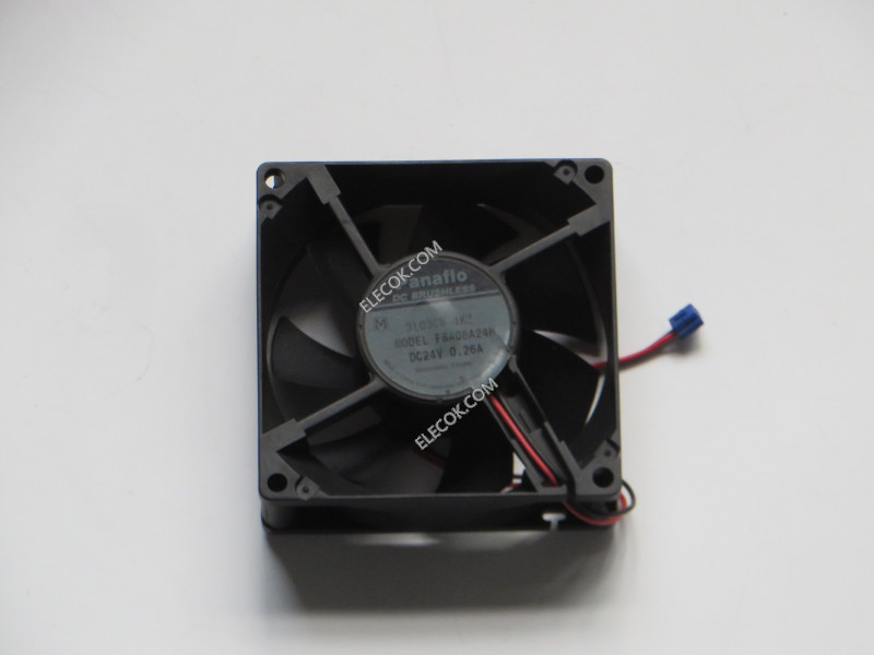 Panaflo FBA08A24H 24V 0.26A 2 wires Cooling Fan
