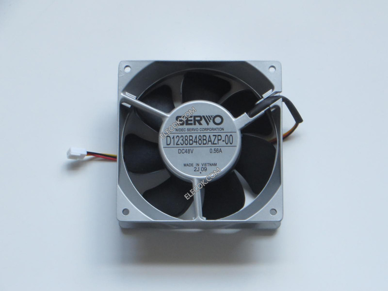 SERVO D1238B48BAZP-00 48V 0,56A 3wires Cooling Fan refurbished 