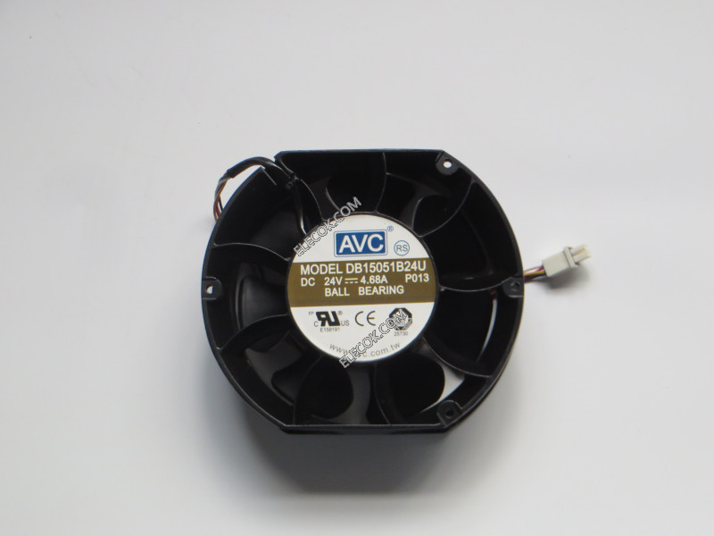 AVC DB15051B24U 24V 4.68A 4wires Cooling Fan refurbishment