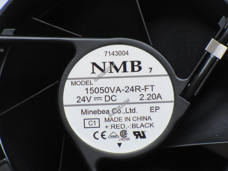 NMB 15050VA-24R-FT 24V 2.20A 3wires Cooling Fan with original konektor refurbished 