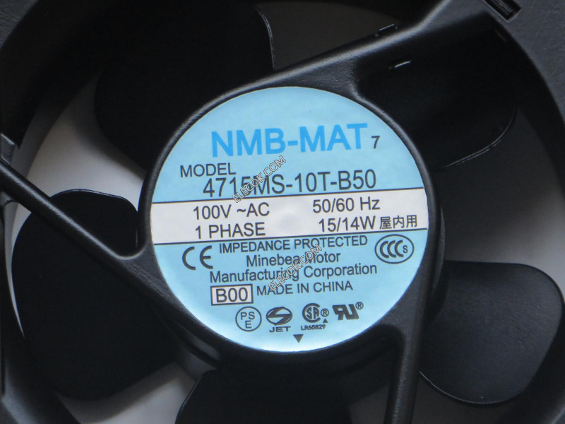 NMB 4715MS-10T-B50-B00 100V 50 60HZ 14 15W Cooling Fan with socket  connection