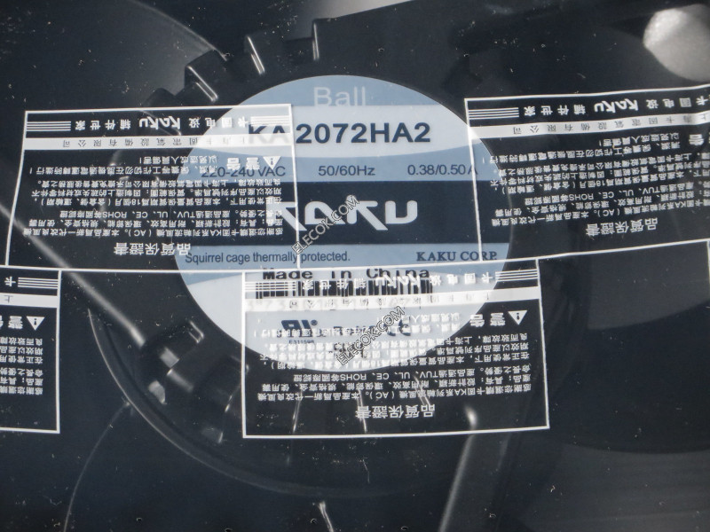 KAKU KA2072HA2 220/240V 0,38/0,5A 55/56W Cooling Fan with huzal connnection 