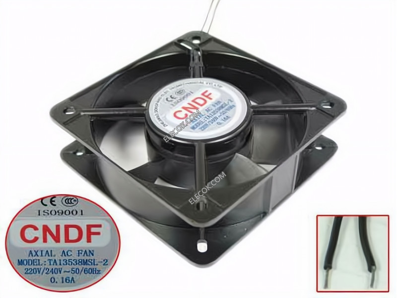 CNDF TA13538MSL-2 220/240V 0.16A 2wires Cooling Fan