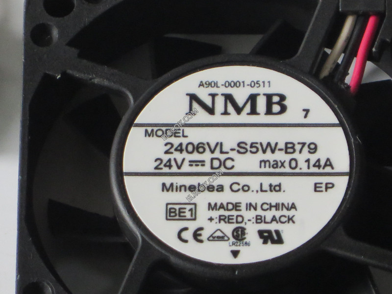 NMB 2406VL-S5W-B79 24V 0,14A 3wires cooling fan with Černá konektor used a original 