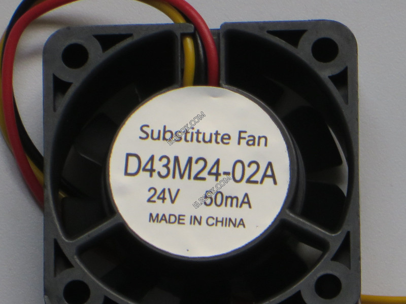 TOSHIBA D43M24-02A 24V 50mA 3wires cooling fan substitute 
