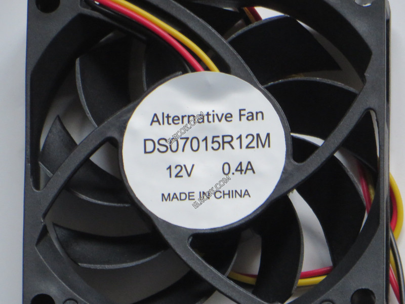 AVC DS07015R12M 12V 0.4A 3wires Hydraulic Bearing Cooling Fan, Replacement