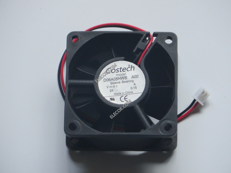COSTECH D06A05HWS A00 24V 0.15A 2wires Cooling Fan