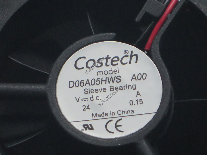 COSTECH D06A05HWS A00 24V 0,15A 2wires Chlazení Fan 