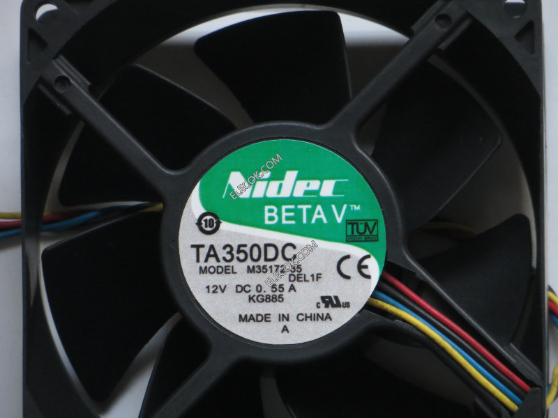 Nidec TA350DC M35172-35 12V 0.55A 4wires Cooling Fan