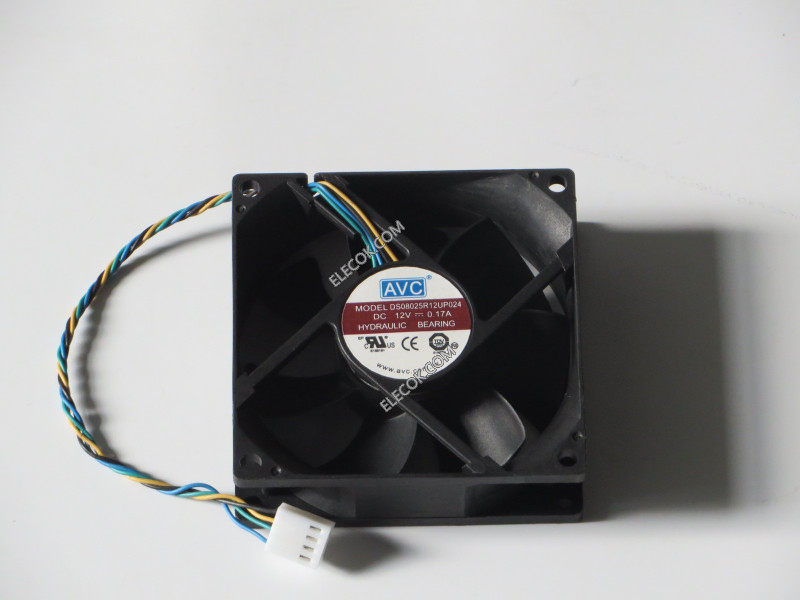 AVC DS08025R12UP024 12V 0.17A 4wires cooling fan