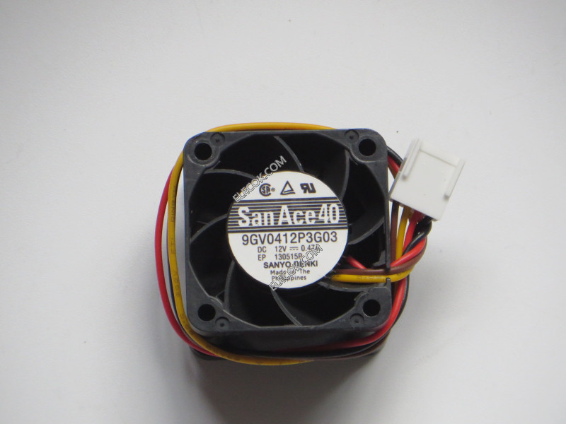 Sanyo 9GV0412P3G03 12V 0.47A  4wires cooling fan