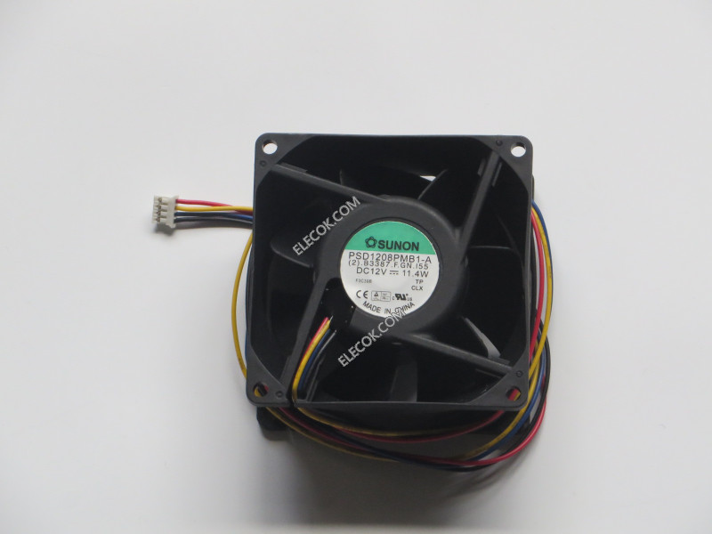 SUNON PSD1208PMB1-A(2).B3387.F.GN.I55 12V 11,4W 4wires Cooling Fan 