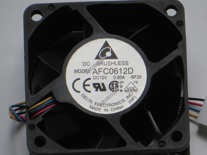 DELTA AFC0612D 12V 0.60A 4wires Cooling Fan