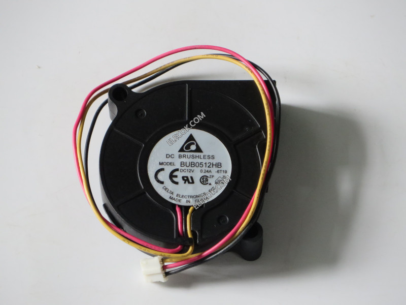 DELTA BUB0512HB 12V 0.24A  3wires  Cooling Fan