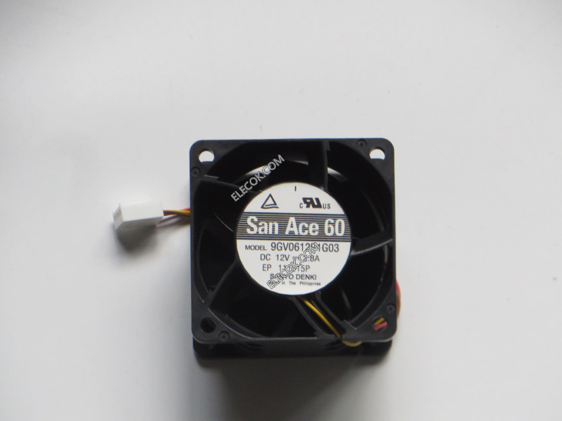 Sanyo 9GV0612P1G03 12V  2.8A  4wires Cooling Fan