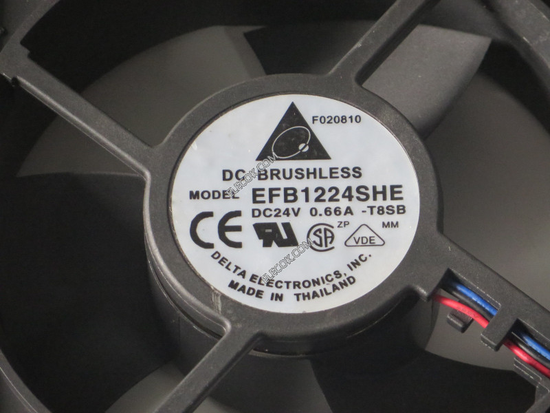 DELTA EFB1224SHE 24V 0.66A 3wires Cooling Fan