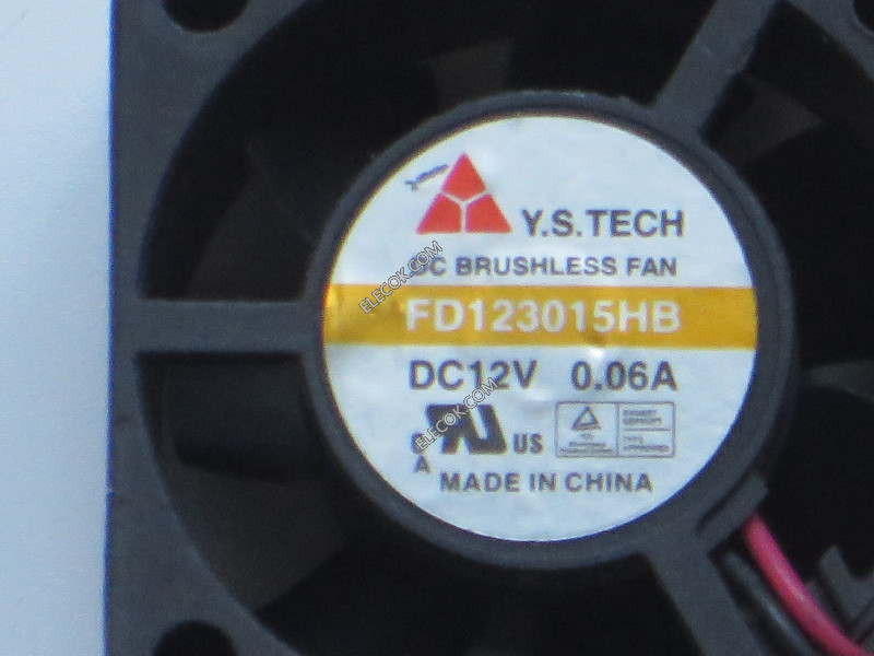 Y.S.TECH FD123015HB 12V 0.06A 2wires cooling fan