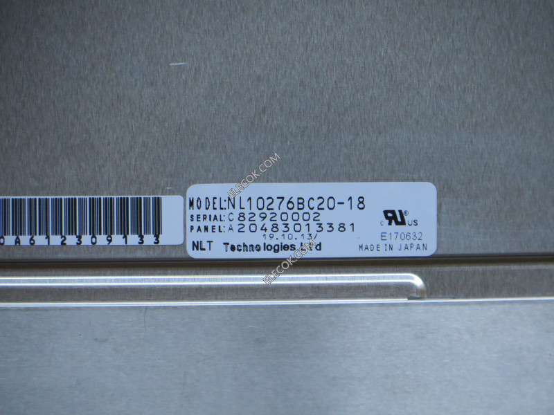 NL10276BC20-18 10.4" a-Si TFT-LCD Panel for NEC, used