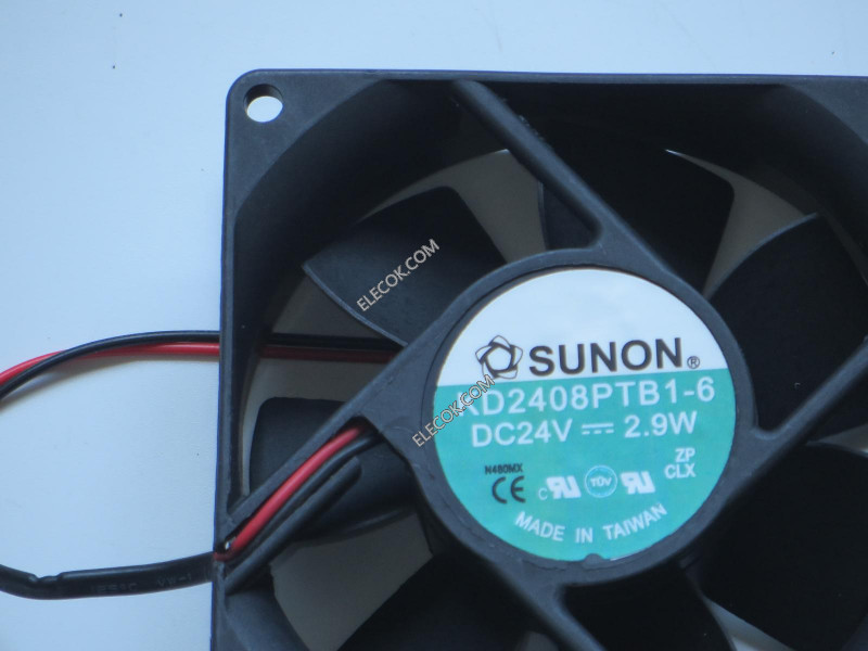 SUNON KD2408PTB1-6 24V 2,9W 2wires Cooling Fan 